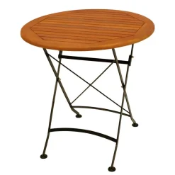 Runder Balkonklapptisch & 2 Klappstühle - Jemzon (dreiteilig)