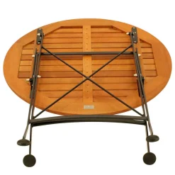 Runder Balkonklapptisch & 2 Klappstühle - Jemzon (dreiteilig)