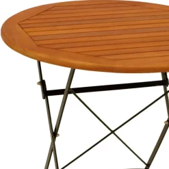 Runder Balkonklapptisch & 2 Klappstühle - Jemzon (dreiteilig)