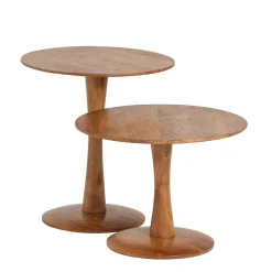 Runder Beistelltisch mit Säulengestell - Odrato