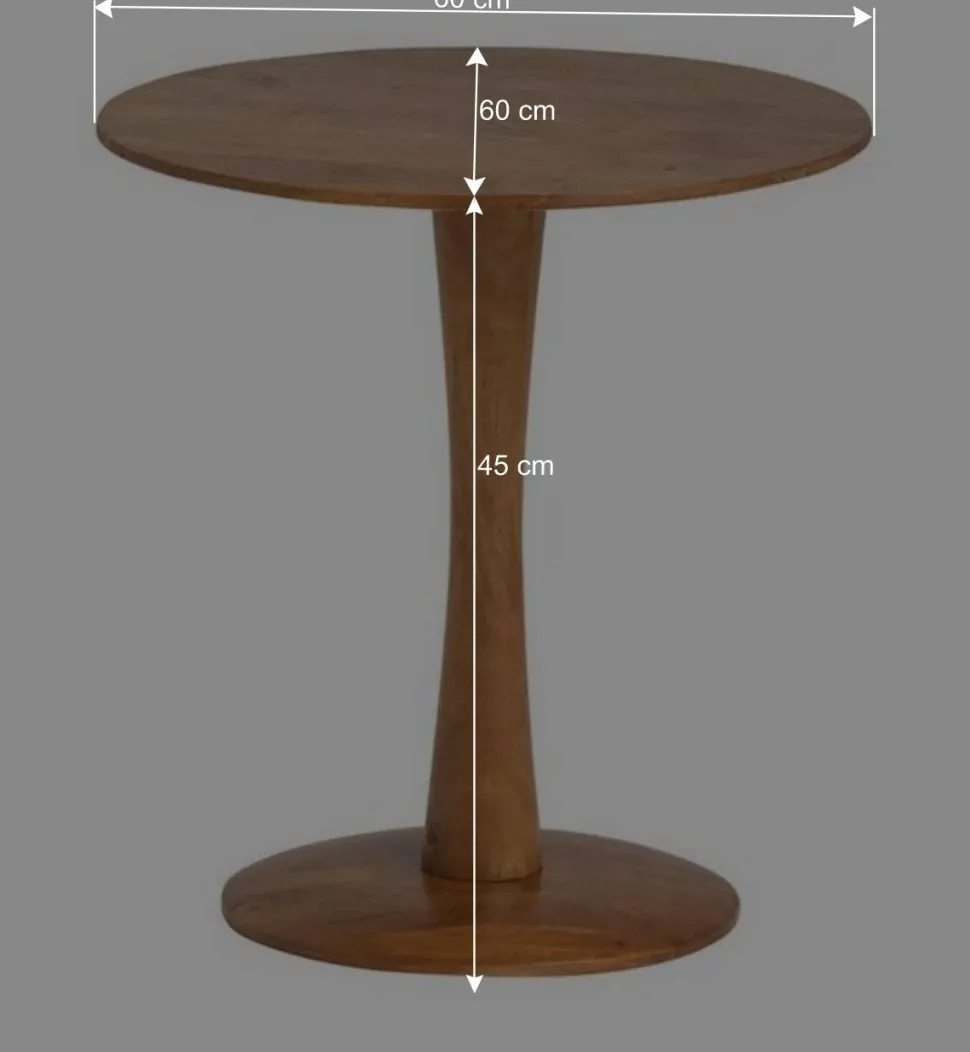 Runder Beistelltisch mit Säulengestell - Odrato