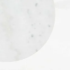 Runder Beistelltisch mit Marmor Steinplatte - Vinda