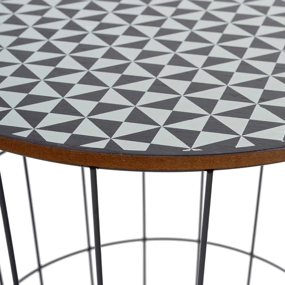 Runder Beistelltisch mit abnehmbarer Platte - Azuara