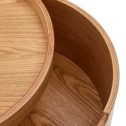 Runder Beistelltisch mit Esche Furnier - Raso