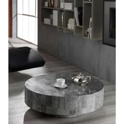 Runder Couchtisch Dezi aus Stein