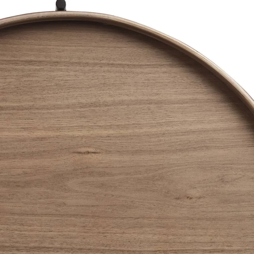 Runder Couchtisch mit Walnuss Furnier - Ezema