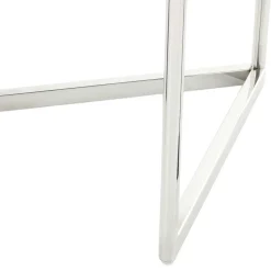 Runder Design Beistelltisch mit Glasplatte Schwarz - Steven