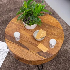 Runder Design Couchtisch mit Schublade - Pullman