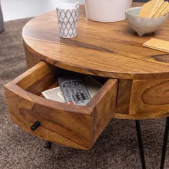 Runder Design Couchtisch mit Schublade - Pullman