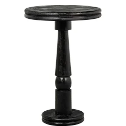 Runder Design-Bartisch in Schwarz - Imonasa