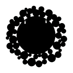 Runder Designer Spiegel in Silber & Rosegold - Sulliva