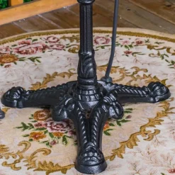 Runder Designtisch aus Marmor & Gusseisen - Perleberg