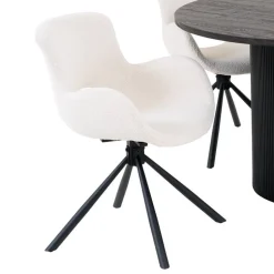 Runder Esstisch und Drehstühle Set - Calm (fünfteilig)