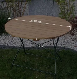 Runder Gartentisch Fiss klappbar