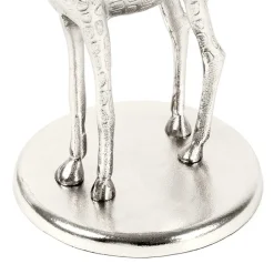 Runder Glas Beistelltisch mit Giraffe als Fuß - Fenya