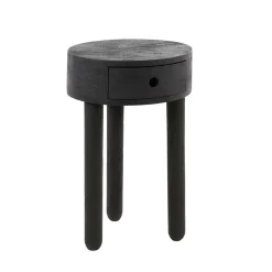 Runder Nachttisch mit Dreifußgestell - Zeymon