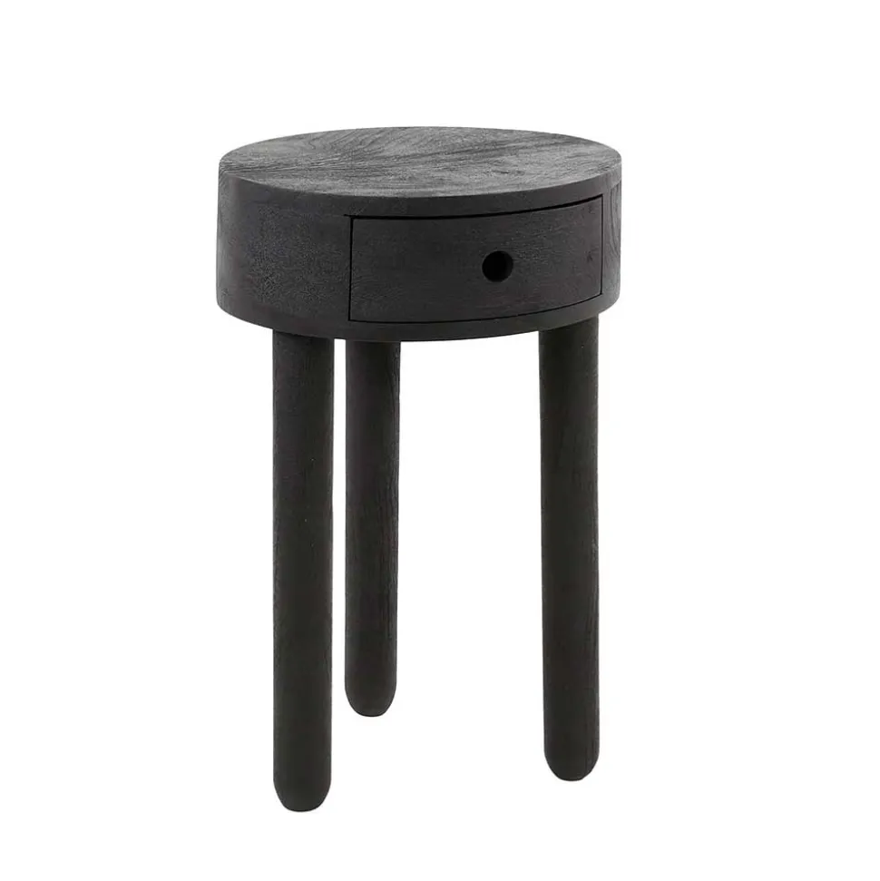 Runder Nachttisch mit Dreifußgestell - Zeymon