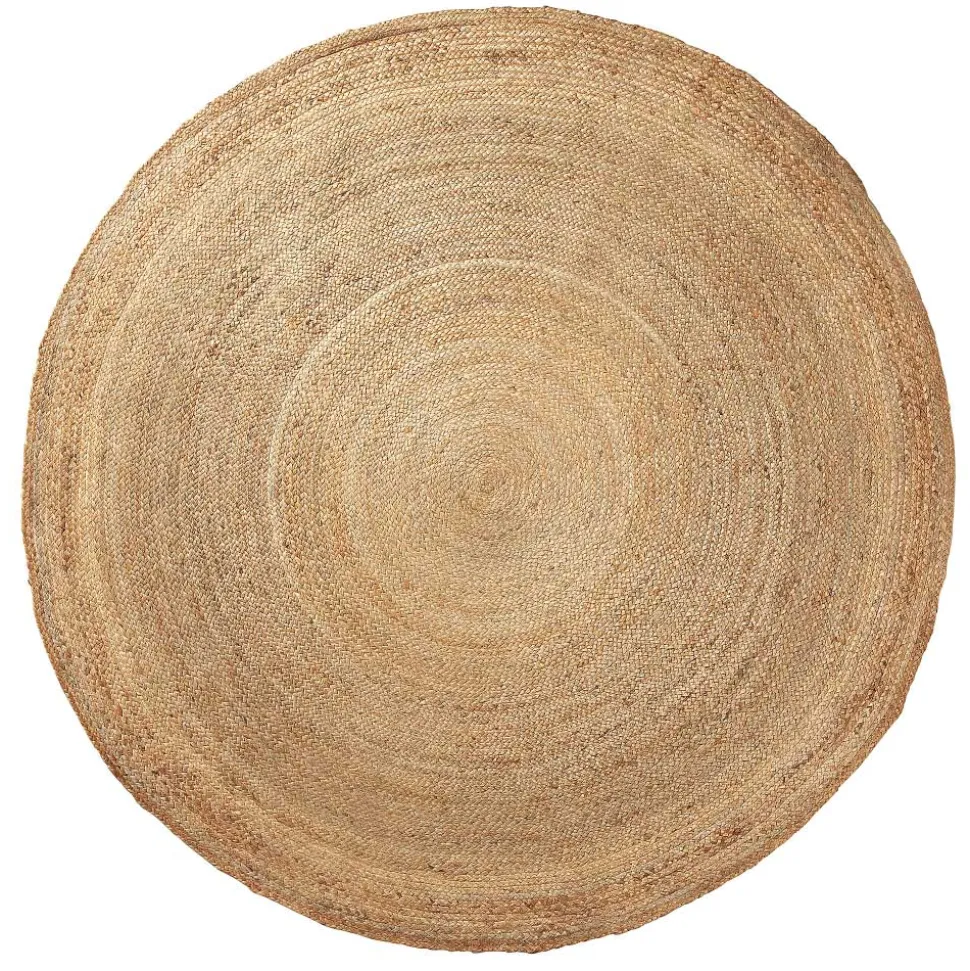 Runder Naturfaserteppich aus Jute-Kordeln - Grandio