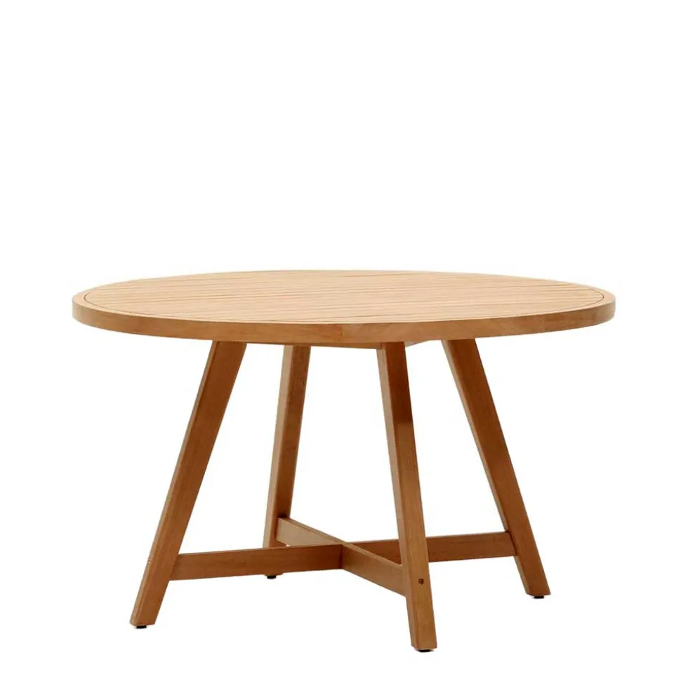 Runder Outdoor-Tisch aus Eukalyptusholz - Lindos