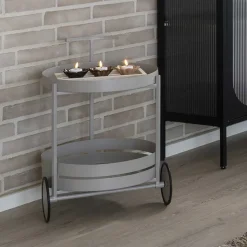 Runder Servierwagen im Skandi Design - Veladrano