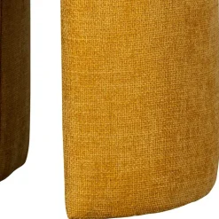 Runder Sitzhocker in Gelb Chenillebezug - Lourettes (2er Set)