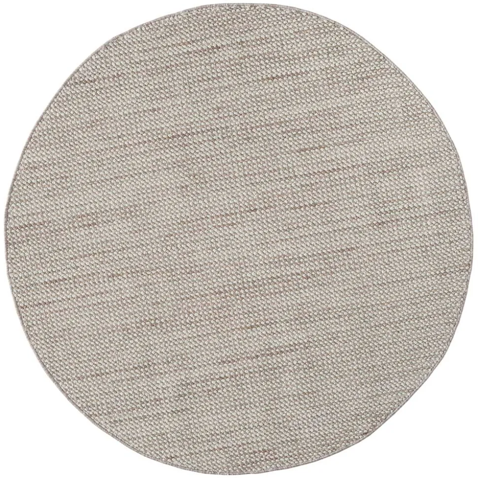 Runder Skandi Design Teppich in Sisal Optik - Lephanta
