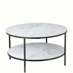 Runder Sofatisch im Marmor Look - Dikono