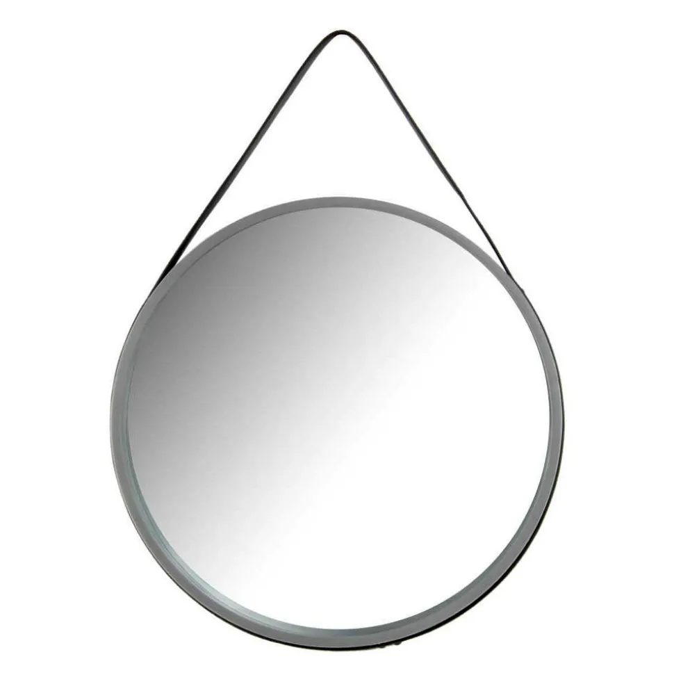 Runder Spiegel in Grau & Schwarz - Zutana
