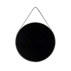 Runder Spiegel in Grau & Schwarz - Zutana