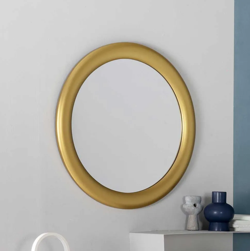 Runder Spiegel mit breitem Rahmen - Meridus