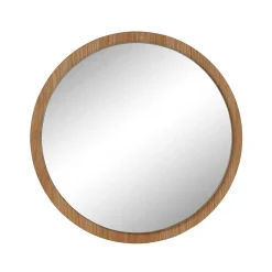 Runder Spiegel mit Eichenholzfurnier - Kopiana