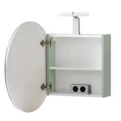 Runder Spiegel Schrank mit LED Beleuchtung - Vereny