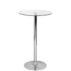 Runder Stehtisch mit Glasplatte - Actives