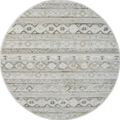 Runder Teppich im Ethno Design - Accaro