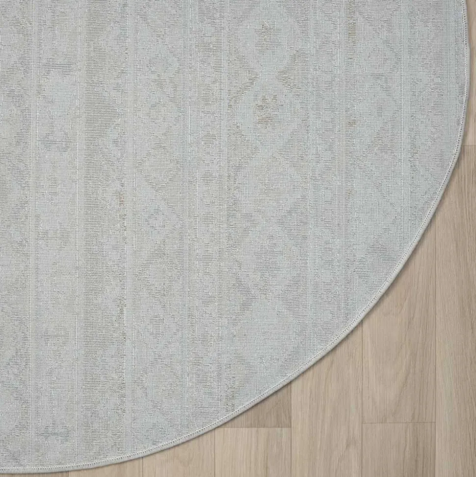 Runder Teppich im Ethno Design - Accaro