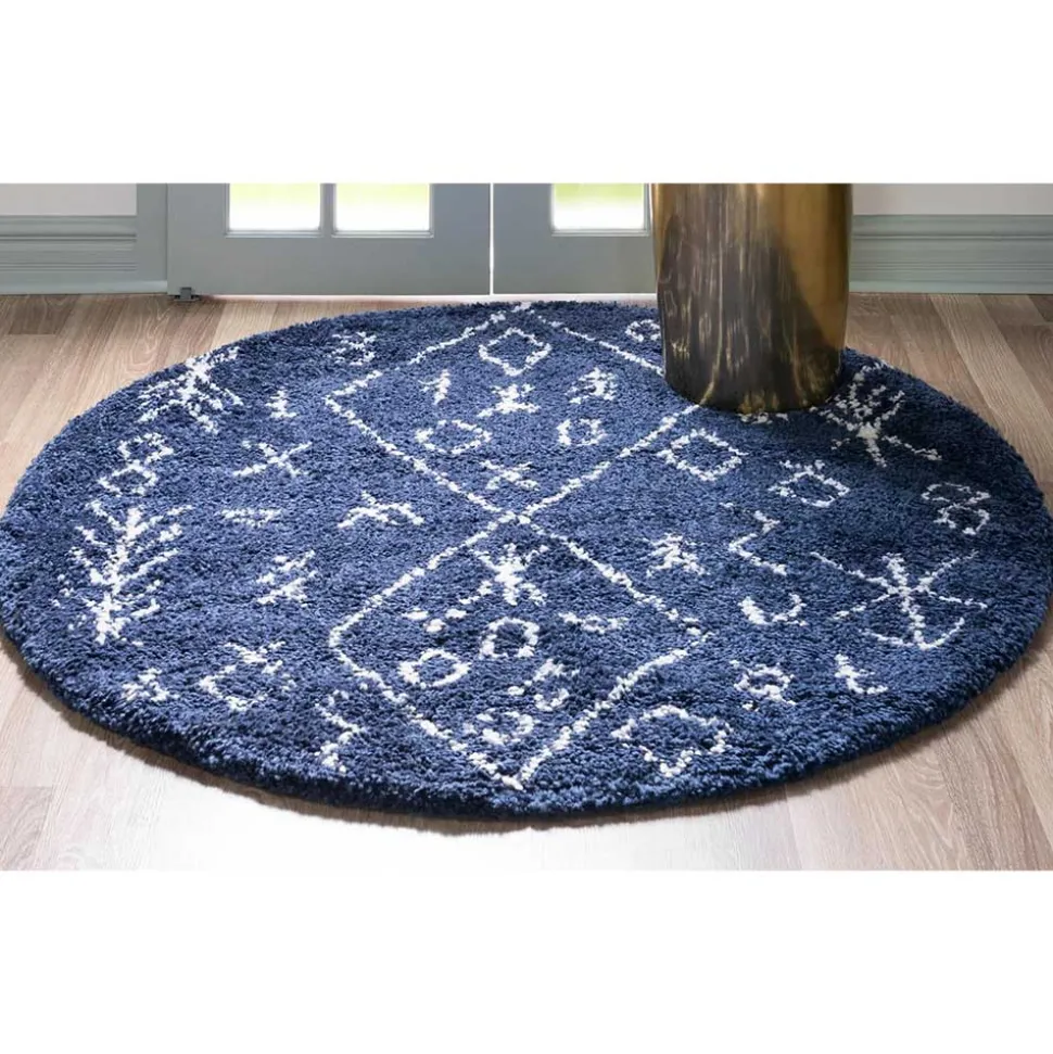 Runder Teppich mit Ethno Muster - Myron