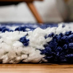 Runder Teppich mit hohem Flor 150 cm - Cranita