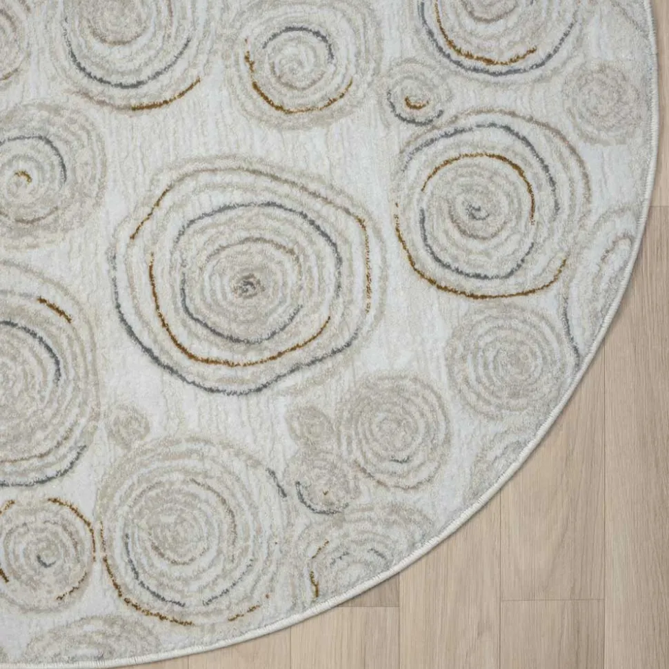 Runder Teppich mit Spiralmuster - Sesedra