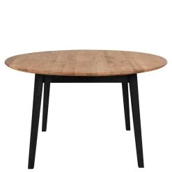 Runder Tisch mit Eichenholzplatte - Cinandra