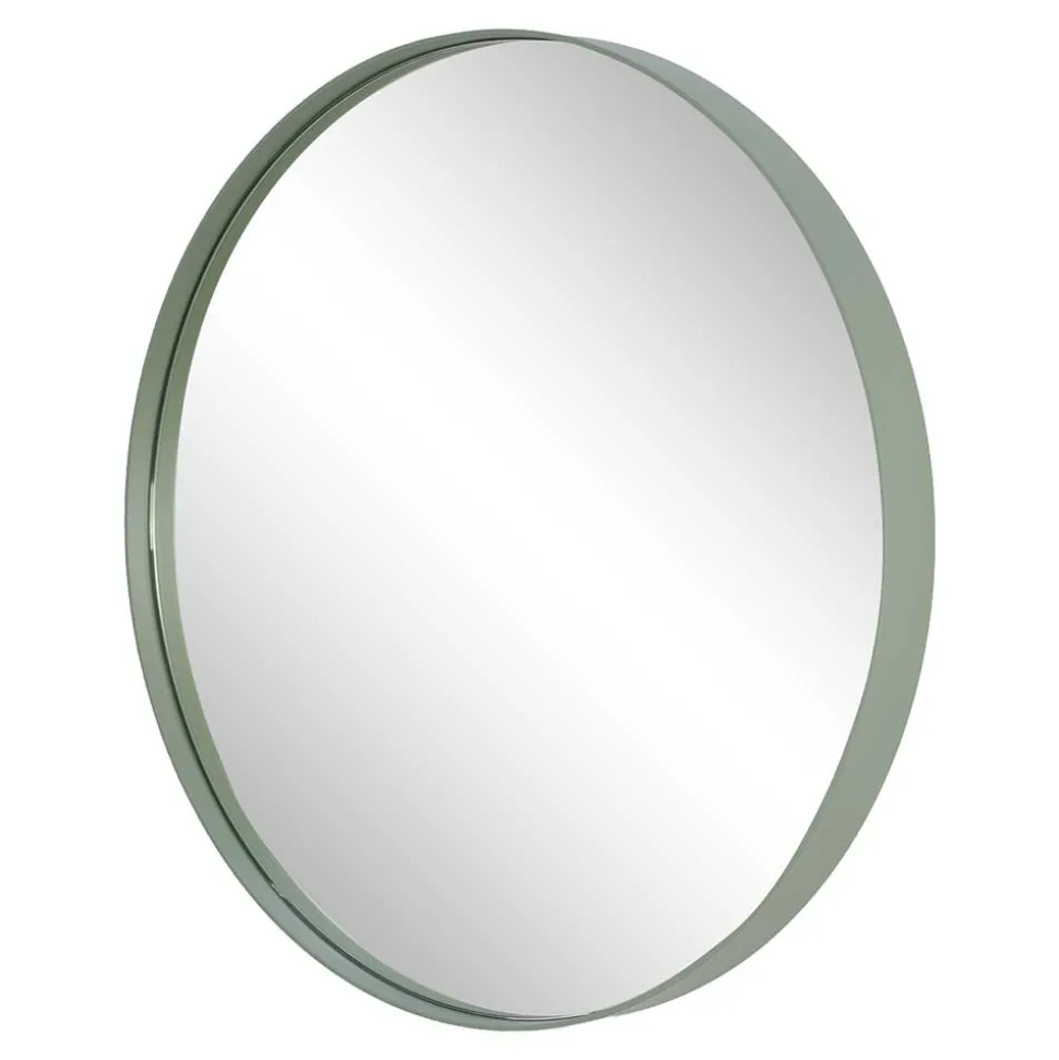 Runder Wandspiegel in Graugrün - Trevoz