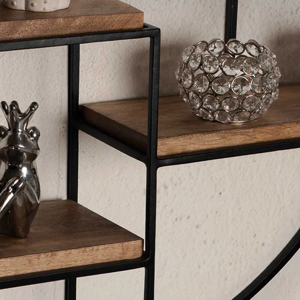 Rundes Hängeregal im Industrial Style - Lusa