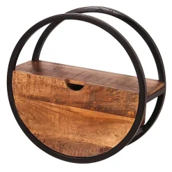 Rundes Wandregal mit einer Schublade - Evradon