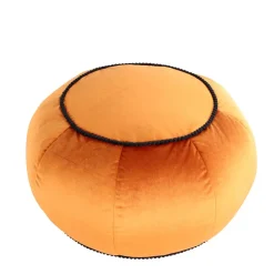 Rundes Yoga-Kissen in Bronze Samt - Colistran