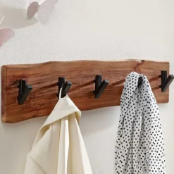 Rustikale Hakenleiste mit Baumkante Akazie - Fulias