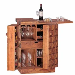 Rustikale Hausbar Carmos in Schrank Form