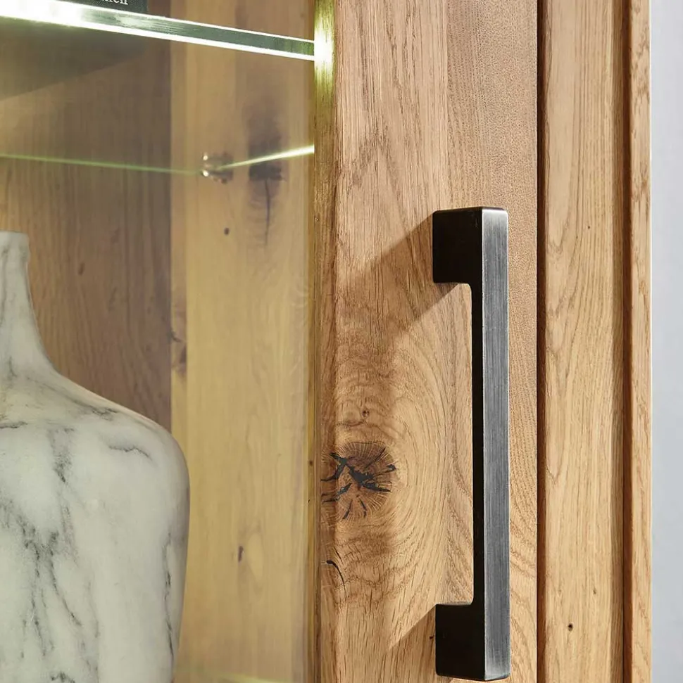 Rustikale Schrankwand Troncon aus Wildeiche (vierteilig)