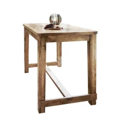 Rustikaler Bartisch aus Mangobaum Massivholz - Facheto