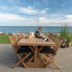 Rustikaler Gartentisch aus Teak Massivholz - Acess