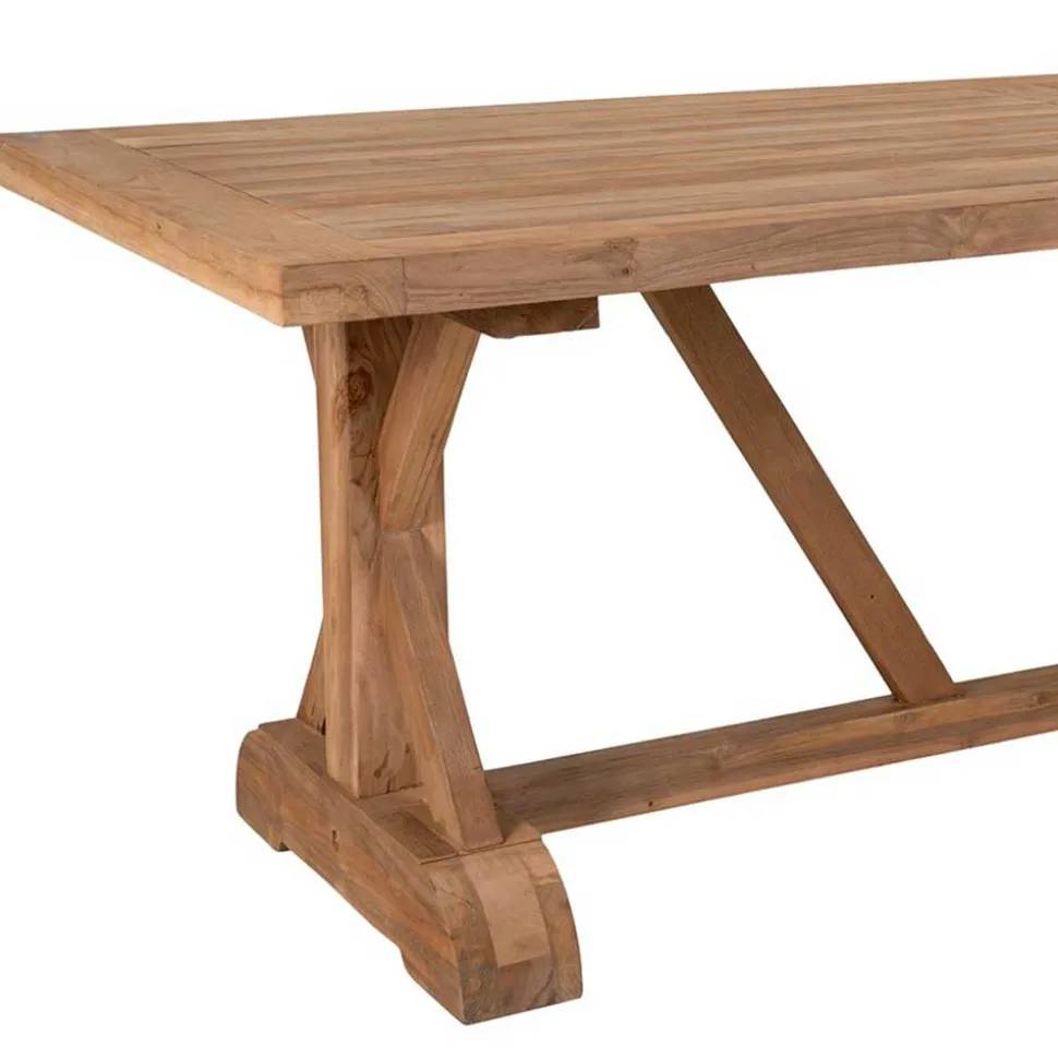 Rustikaler Gartentisch aus Teak Massivholz - Acess