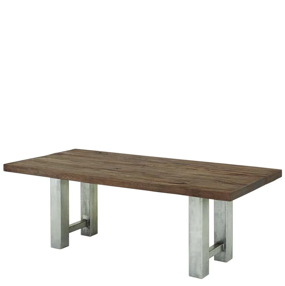 Rustikaler Industry Tisch mit Holz Wildeiche - Piave